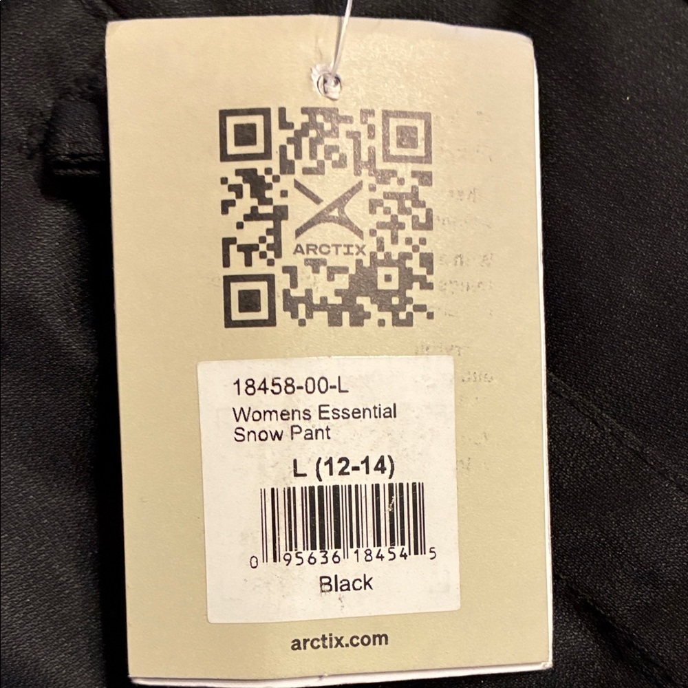 NWT Arctix Women's Insulated Snow Pants Black Large - Picture 6 of 11